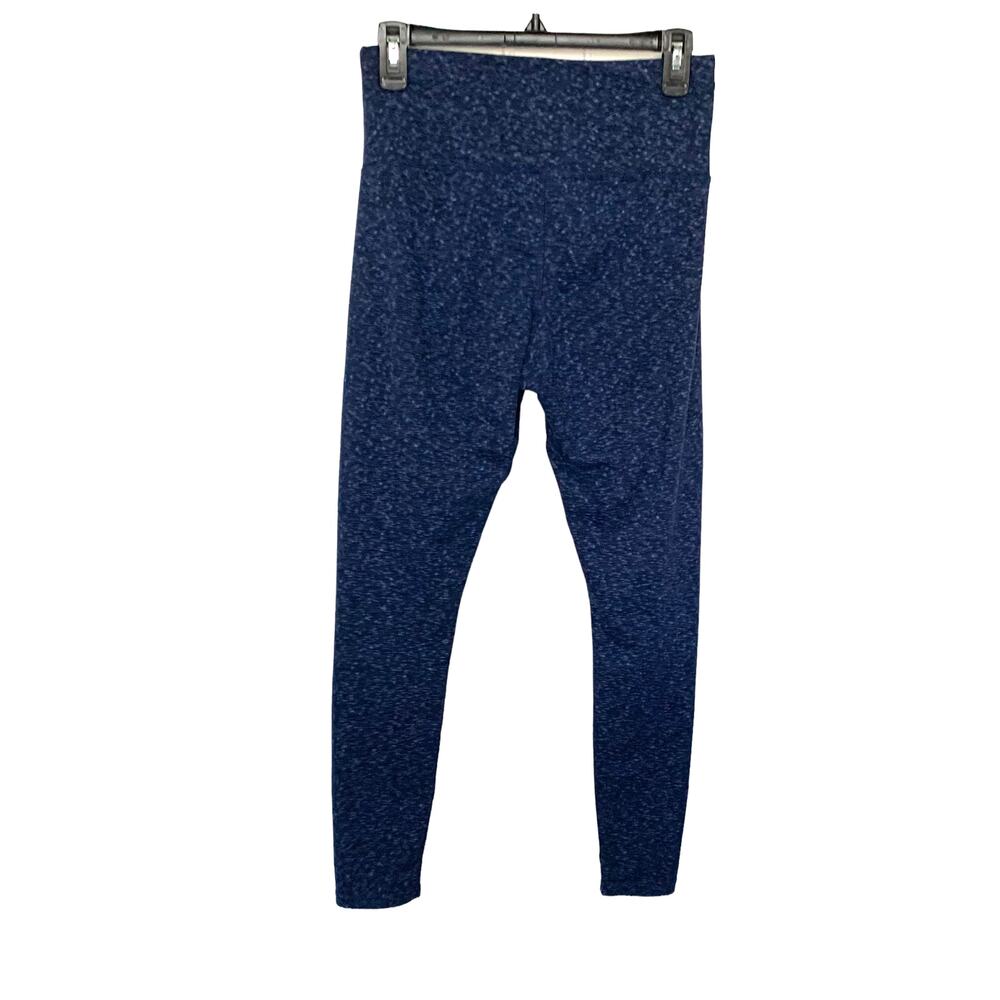 ATHLETIC WORKS HIGH-RISE ACTIVEWEAR LEGGINGS, WOMENS, M (8-10), NAVY COMBO